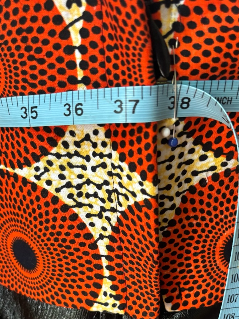 Grass-Fields Strap Top Geometric Print Back Zip Boho Size 12 - Picture 5 of 8
